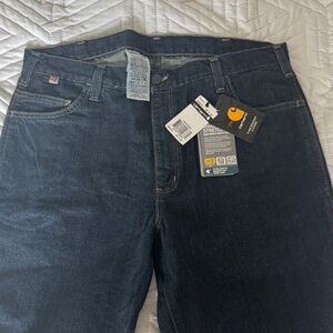 Carhartt Men's Dark Blue Relaxed Jeans